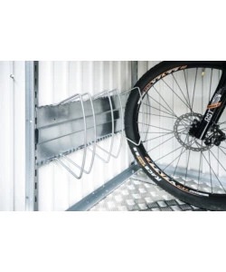 PORTABICICLETTE BIKEHOLDER PER CASETTA HIGHLINE E PORTA ATTREZZI, CONFEZIONE DA 1 UNITÀ SET 3 RUOTE - BIOHORT. 49012